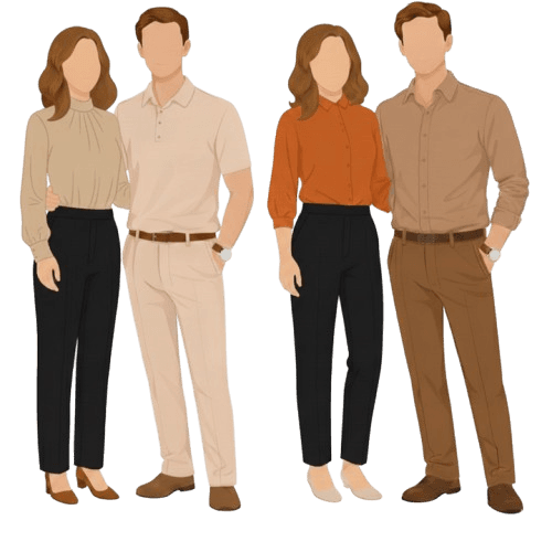 Principal sponsor attire — follow the color palette